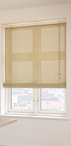 rolgordijnen bamboe, Ophalen, 120 cm, 180 cm, Beige