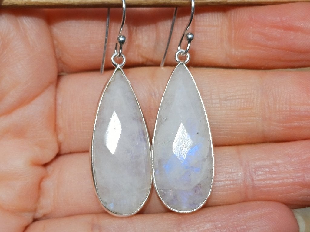 Vanoli Opmerkelijke 925 zilveren oorbellen met maansteen, Sieraden, Tassen en Uiterlijk, Oorbellen, Hangers, Vanoli, Nieuw, Ophalen of Verzenden