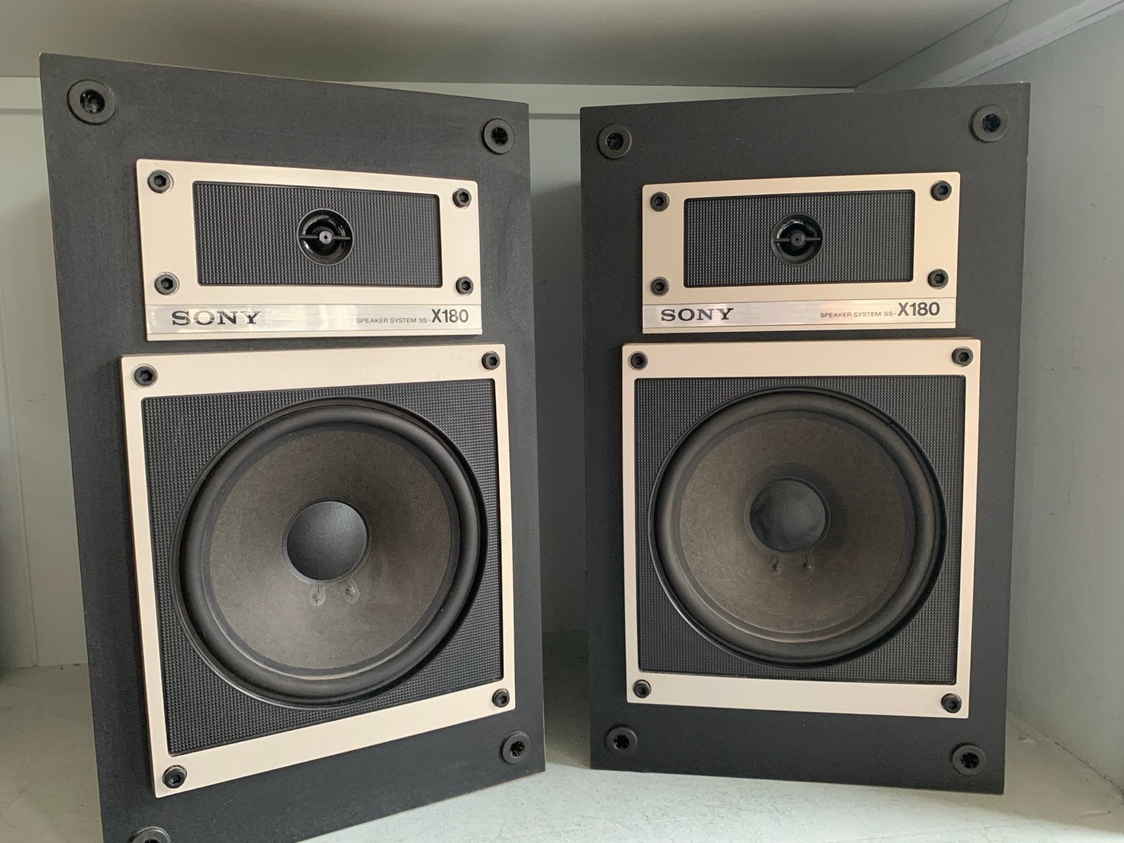 Sony SS-X180 Speaker Systeem - Vintage Stereo Speakers, Stereo speakers, Gebruikt, Ophalen of Verzenden, 60 tot 120 watt