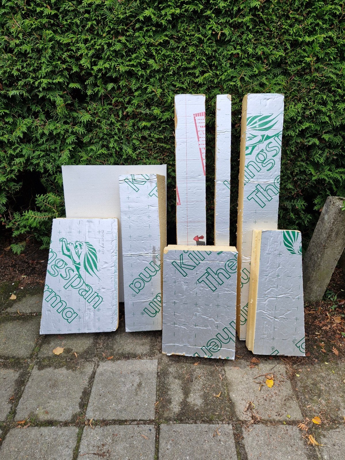 Rest stukken van muur isolatie platen, Ophalen, Gebruikt, Hardschuim (Pir), Minder dan 5 m²