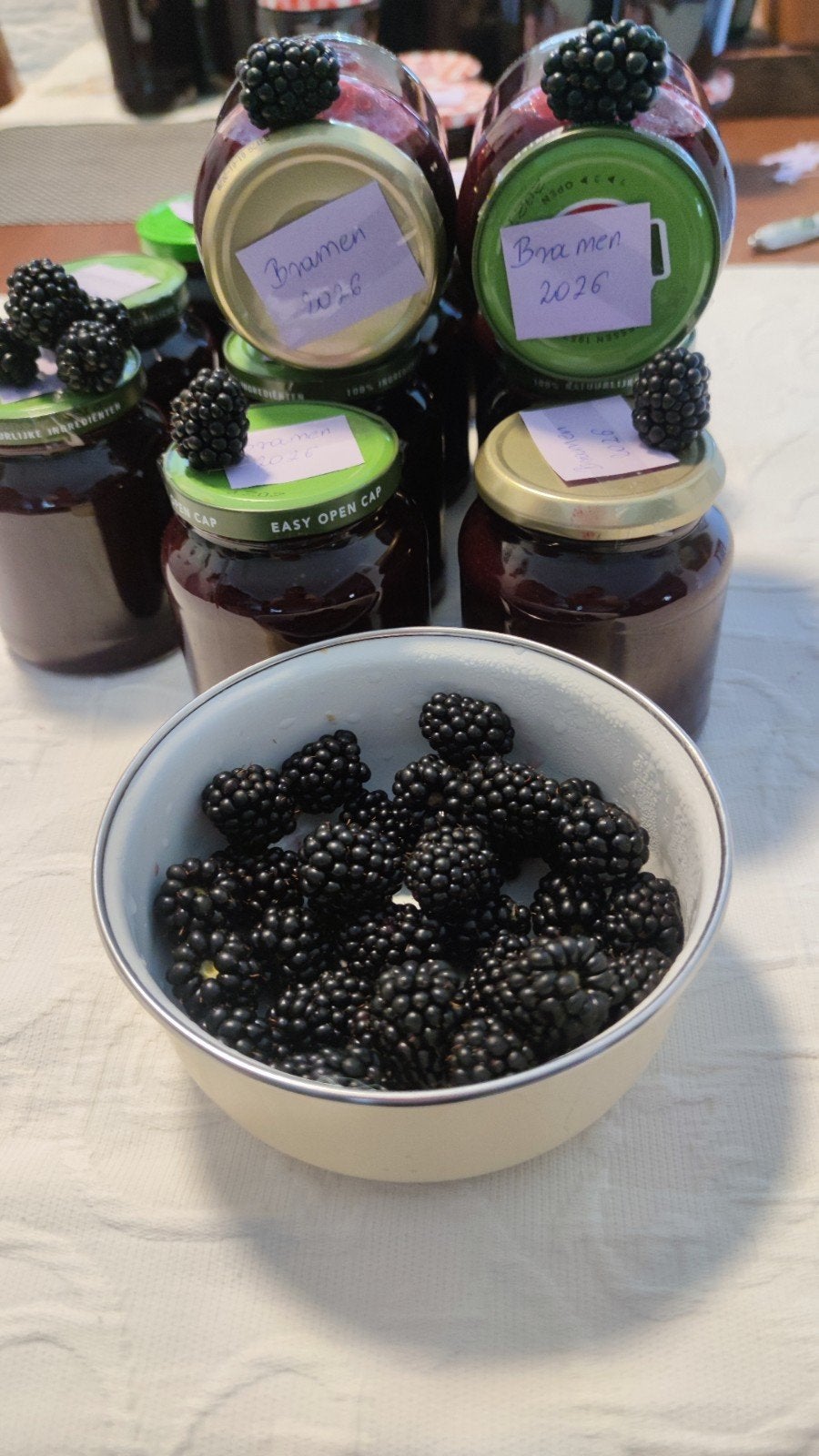 Biologisch Bramen jam 350 ml ZONDER PITJES, Ophalen of Verzenden