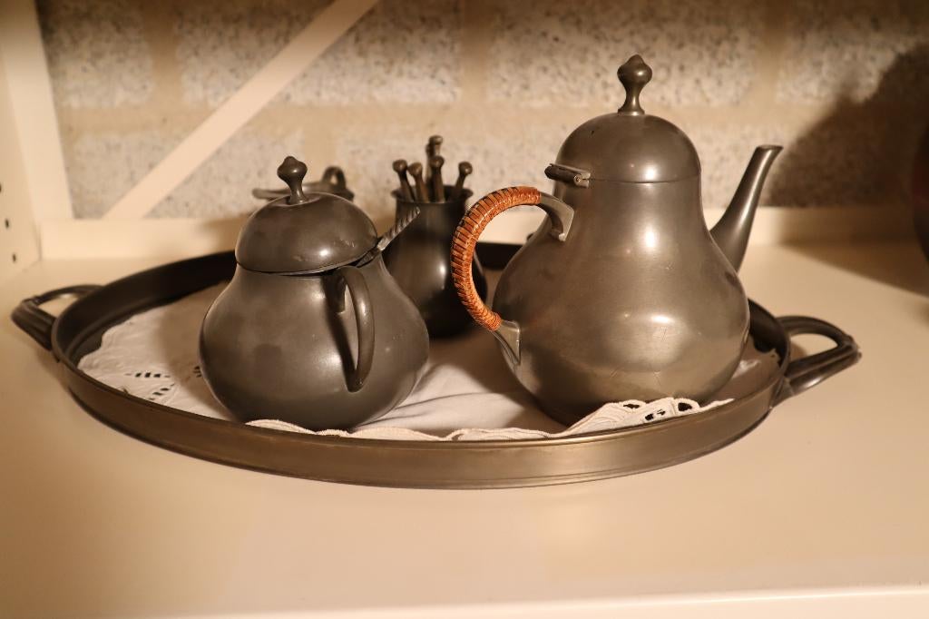 Tinnen servies #10, Antiek en Kunst, Antiek | Tin, Ophalen of Verzenden