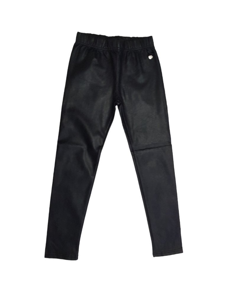 Prachtige fake leren zwarte broek van Le Chic maat 164., Broek, Le Chic, Zo goed als nieuw, Verzenden