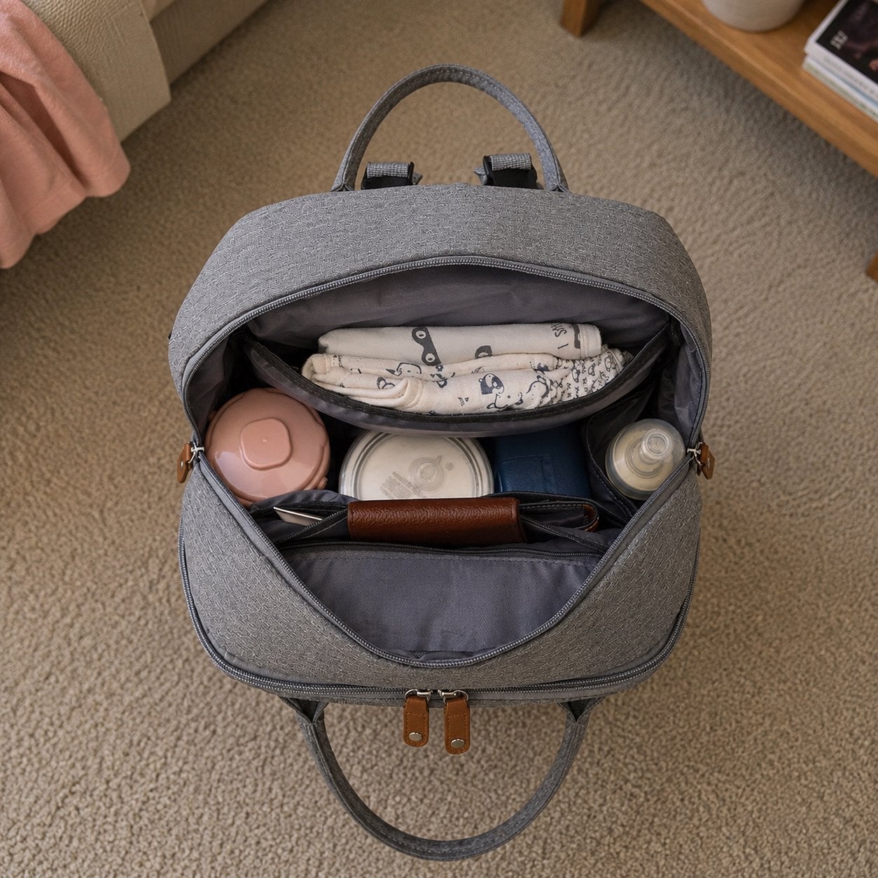 Little Nest Luxe Luiertas – Alles Mee Zonder Gedoe, Ophalen of Verzenden, Zo goed als nieuw, Rugzak