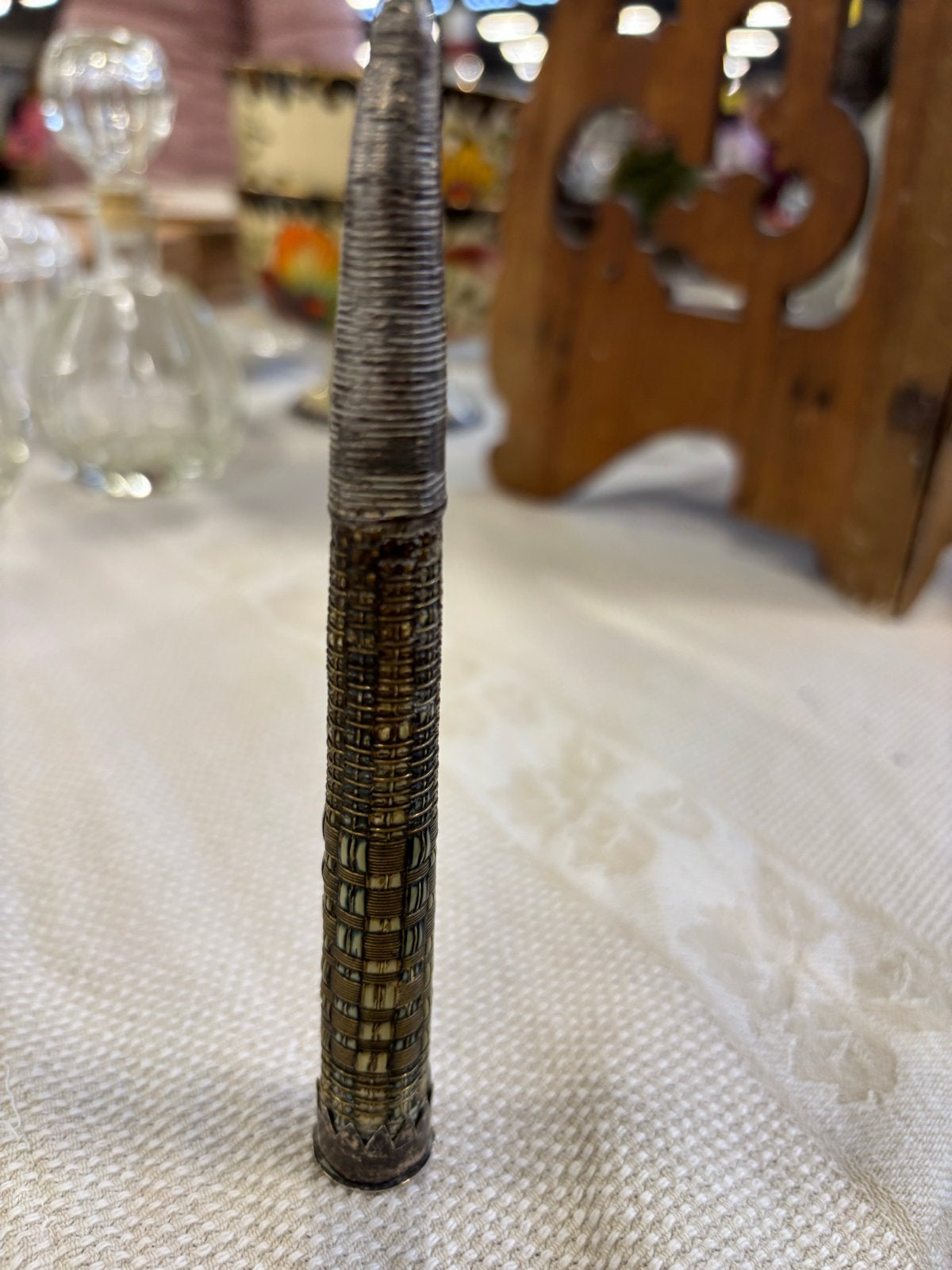 Decoratieve breinaald punt - Uniek verzamelobject, Antiek en Kunst, Ophalen
