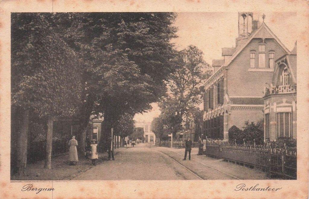 703-442-023 Postkantoor Bergum, Verzenden, Voor 1920, Friesland