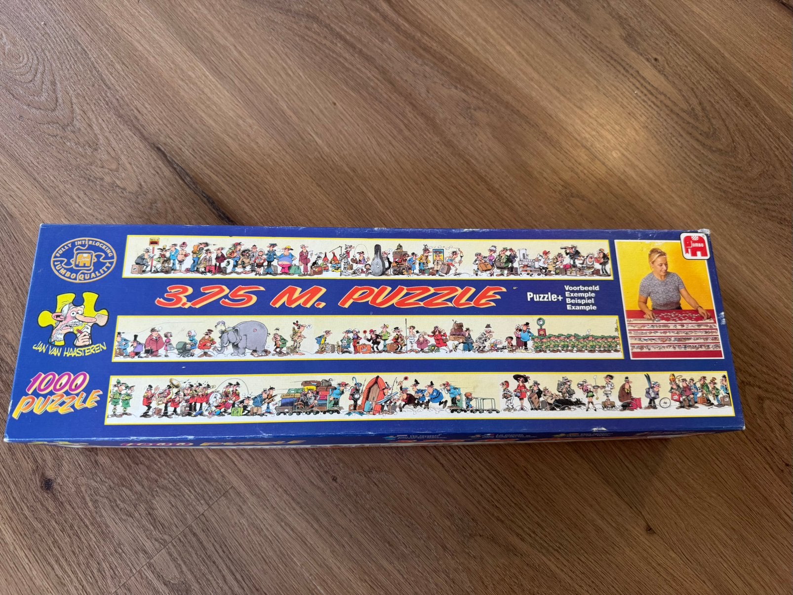 Jan van Haasteren - De Langste Puzzel ter Wereld (1000 st.), Ophalen of Verzenden, 500 t/m 1500 stukjes, Zo goed als nieuw