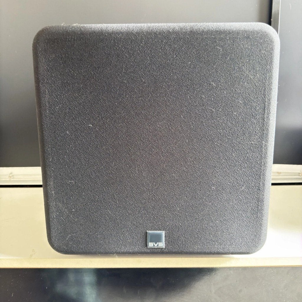 SVS SB-1000 actieve subwoofer zwart-asgrijs, Subwoofer, Verzenden, Zo goed als nieuw, AUX-ingang