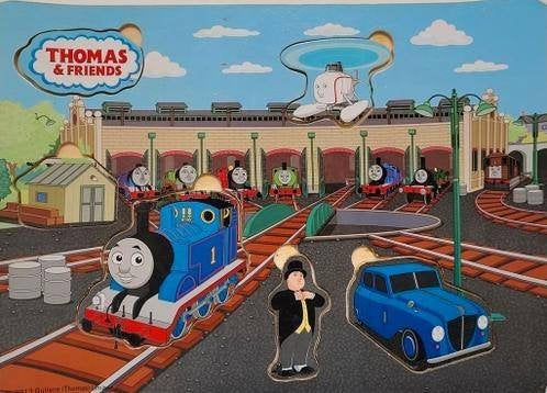 Houten puzzel Thomas de locomotief, Ophalen of Verzenden, Zo goed als nieuw