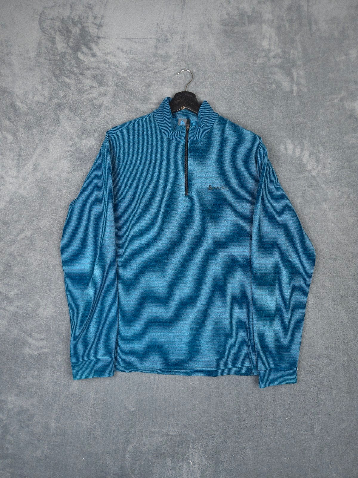 Odlo Fleece Trui L Blauw Quarter Zip Pullover Sport Outdoor, Maat 52/54 (L), Blauw, ., Ophalen of Verzenden