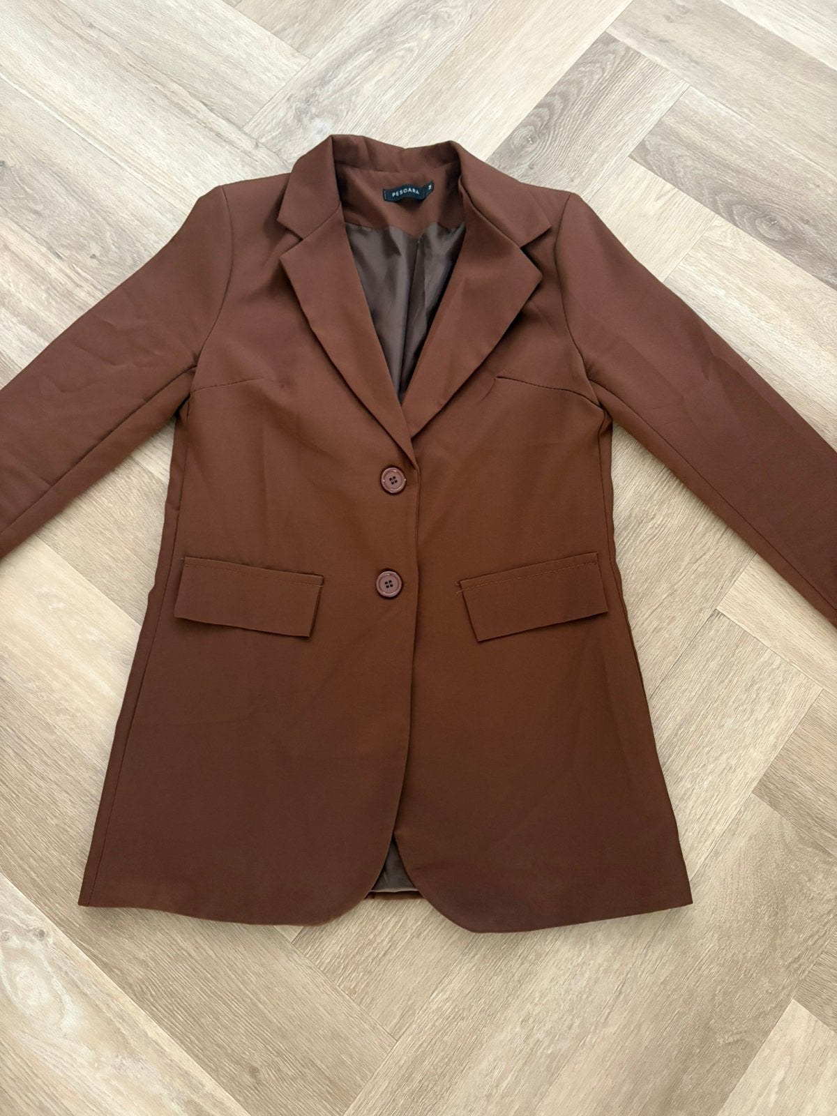 Mooie bruine blazer maat M, Ophalen of Verzenden, Zo goed als nieuw, Maat 38/40 (M), Bruin