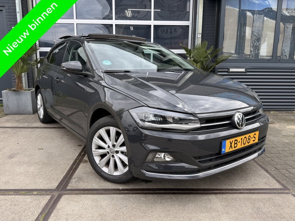 Volkswagen Polo 1.0 TSI Panoramadak Carplay LED! inruil moge, Stof, Origineel Nederlands, Bedrijf, Handgeschakeld