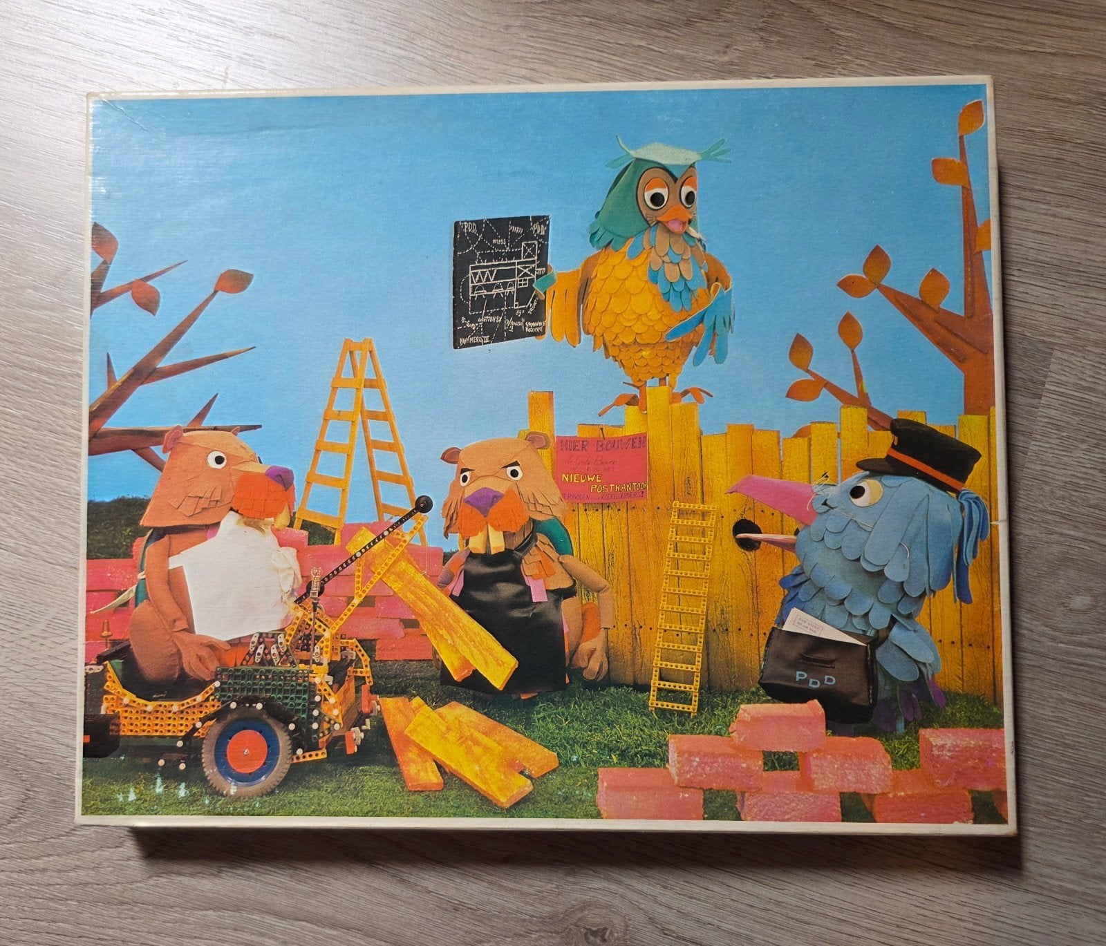 Vintage retro FABELTJESKRANT puzzel  compleet, Ophalen of Verzenden, Overige typen