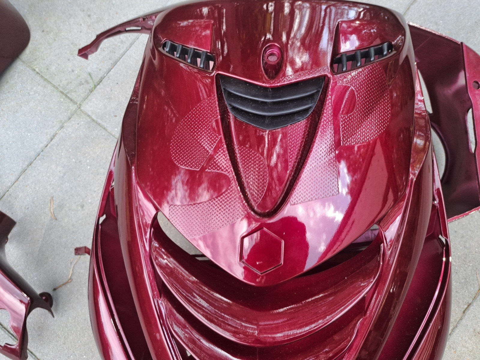 Zip SP kappenset candy red, Ophalen of Verzenden, Zo goed als nieuw, Kap, Piaggio