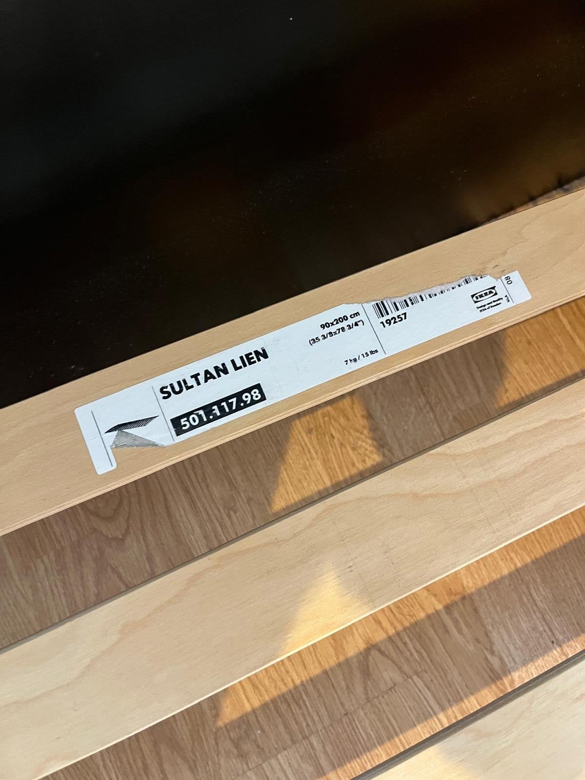 IKEA SULTAN LIEN Eenpersoonsbed met  matras, Ophalen, Gebruikt, 90 cm, Eenpersoons