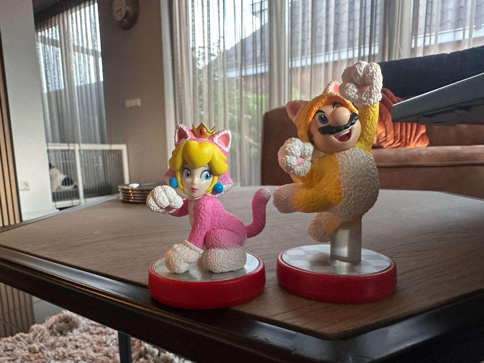 Super leuke Mario en Peach amiibo - Super Mario 3D World, Ophalen of Verzenden, Nintendo, Zo goed als nieuw