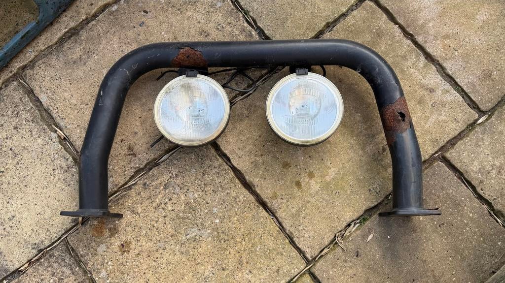 Land Rover Bumper Lampenbeugel met Hella Verstralers, Ophalen, Gebruikt, Land Rover