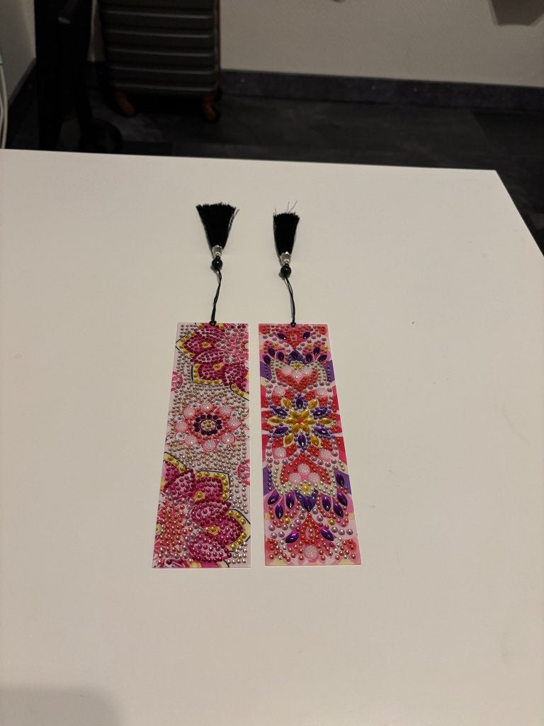 Handgemaakte boekenleggers met diamond painting steentjes, Verzamelen, Boekenleggers, Ophalen of Verzenden, Nieuw, Overige onderwerpen