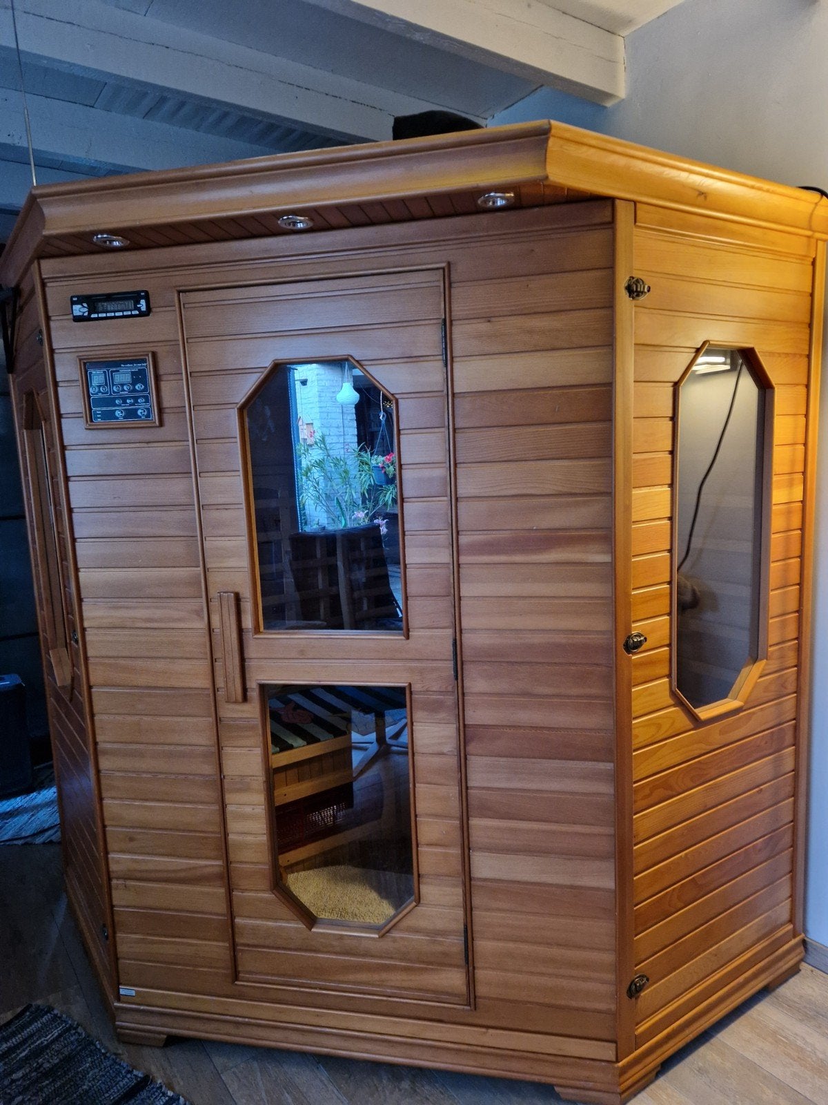 infra-rood sauna. 4-persoons, Sport en Fitness, Sauna, Ophalen, Gebruikt, Infrarood, Complete sauna