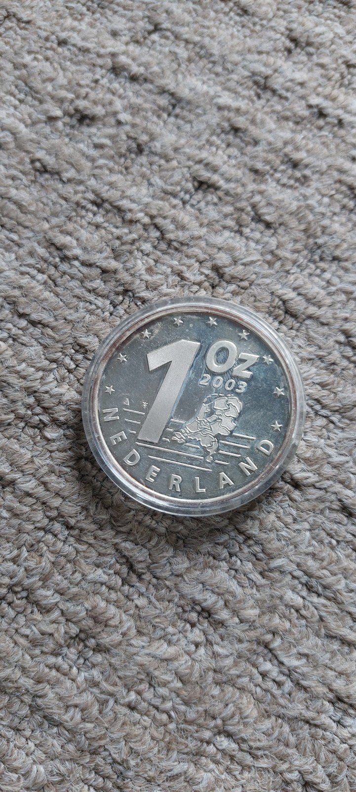 1 OZ Beatrix 2003, Ophalen of Verzenden, Koningin Beatrix, Euro's