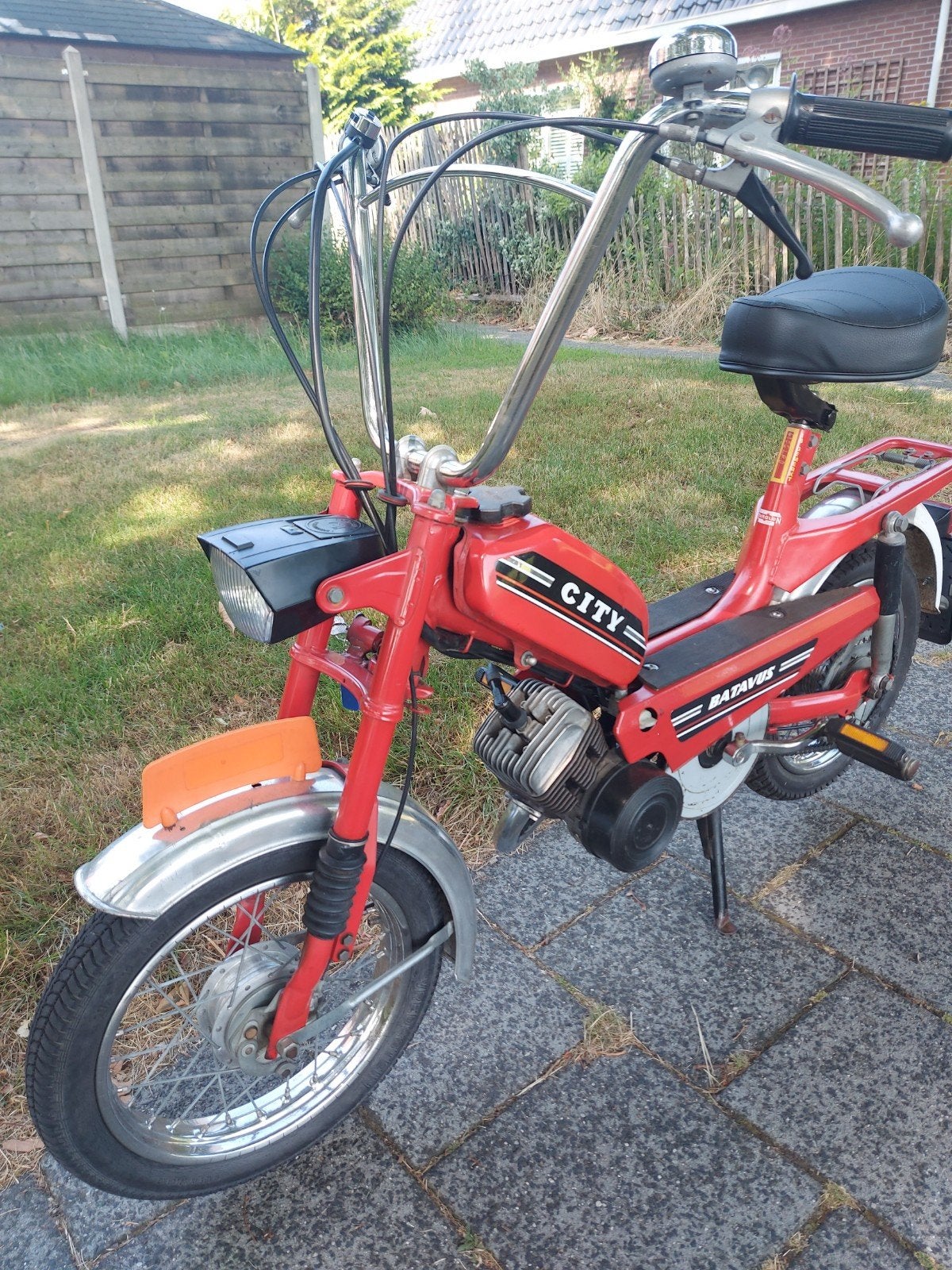 mooie batavus city  met blauw kenteken, Ophalen, Batavus, 0 versnellingen, 49 cc
