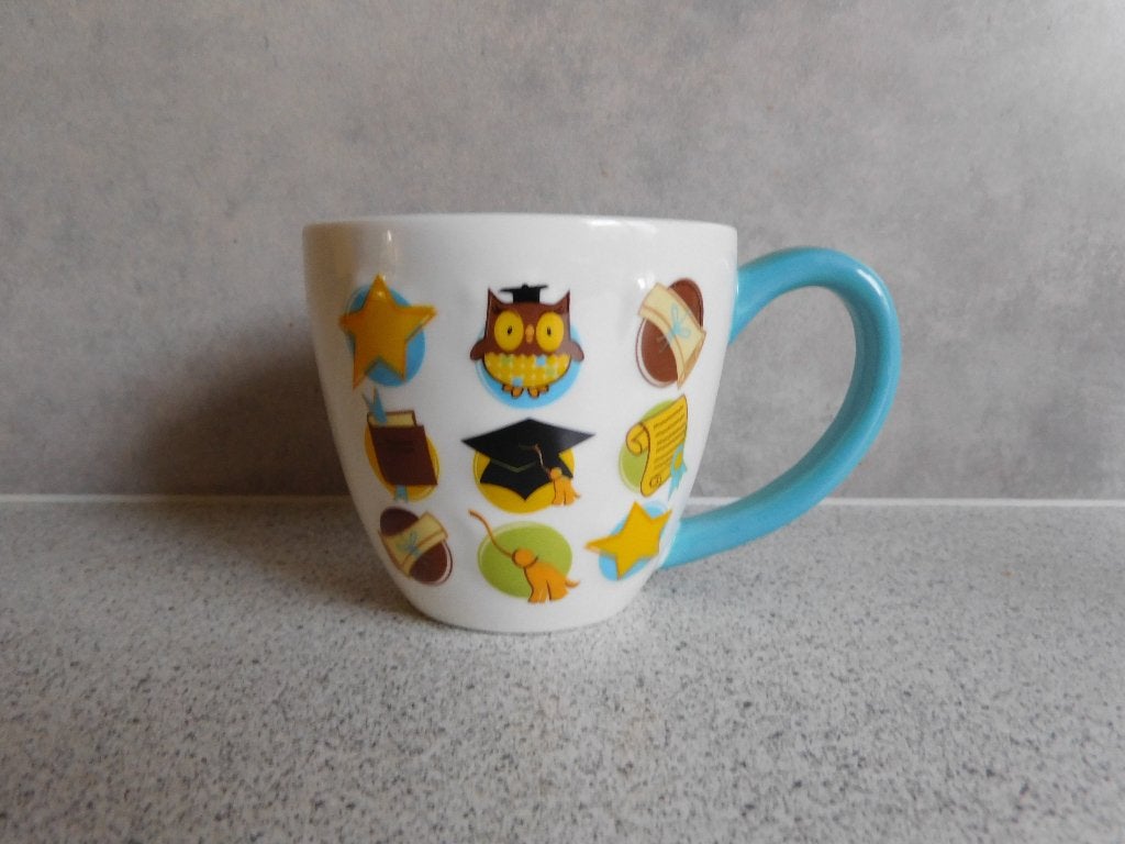 Mok 9x9,5 cm. Geslaagd Rus Berrie, Ophalen of Verzenden, Zo goed als nieuw, Overige stijlen, Kop(pen) en/of Schotel(s)