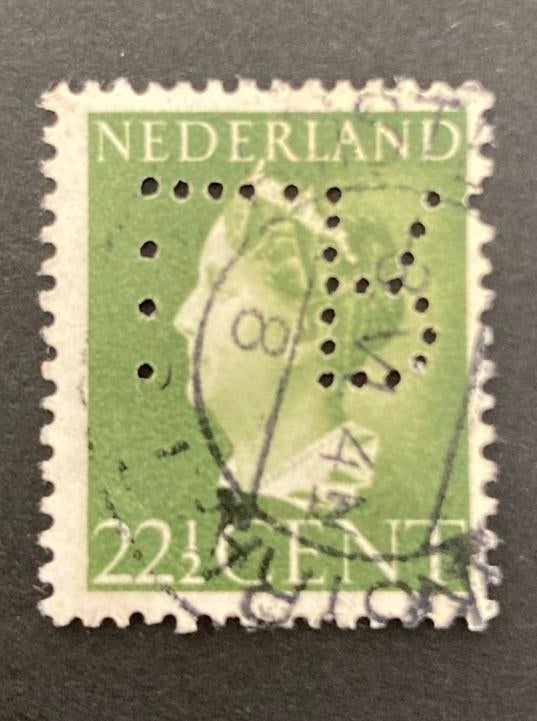 Perfin LR 1 in nvph 340, Postzegels en Munten, Postzegels | Nederland, Ophalen of Verzenden, Gestempeld