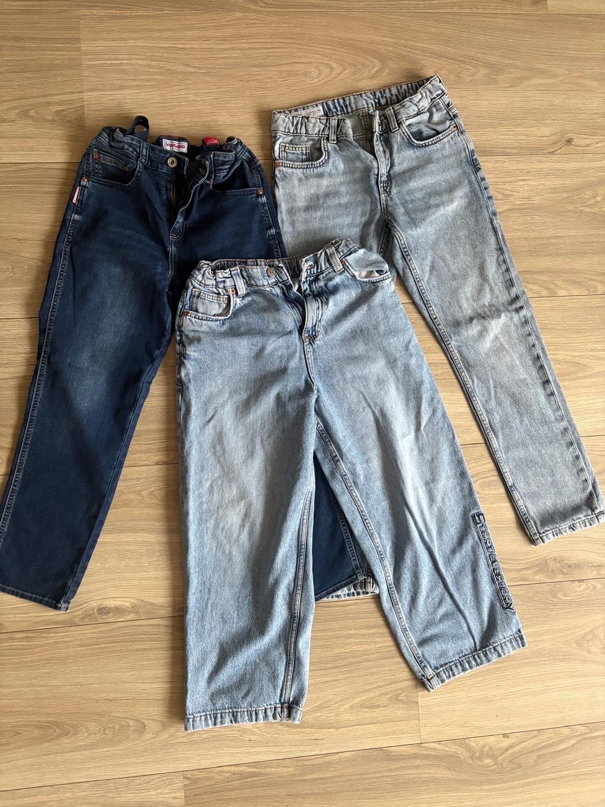 3 spijkerbroeken voor jongens, maat 152 (Vingino, Zara), Ophalen of Verzenden, Gebruikt, Jongen, Broek