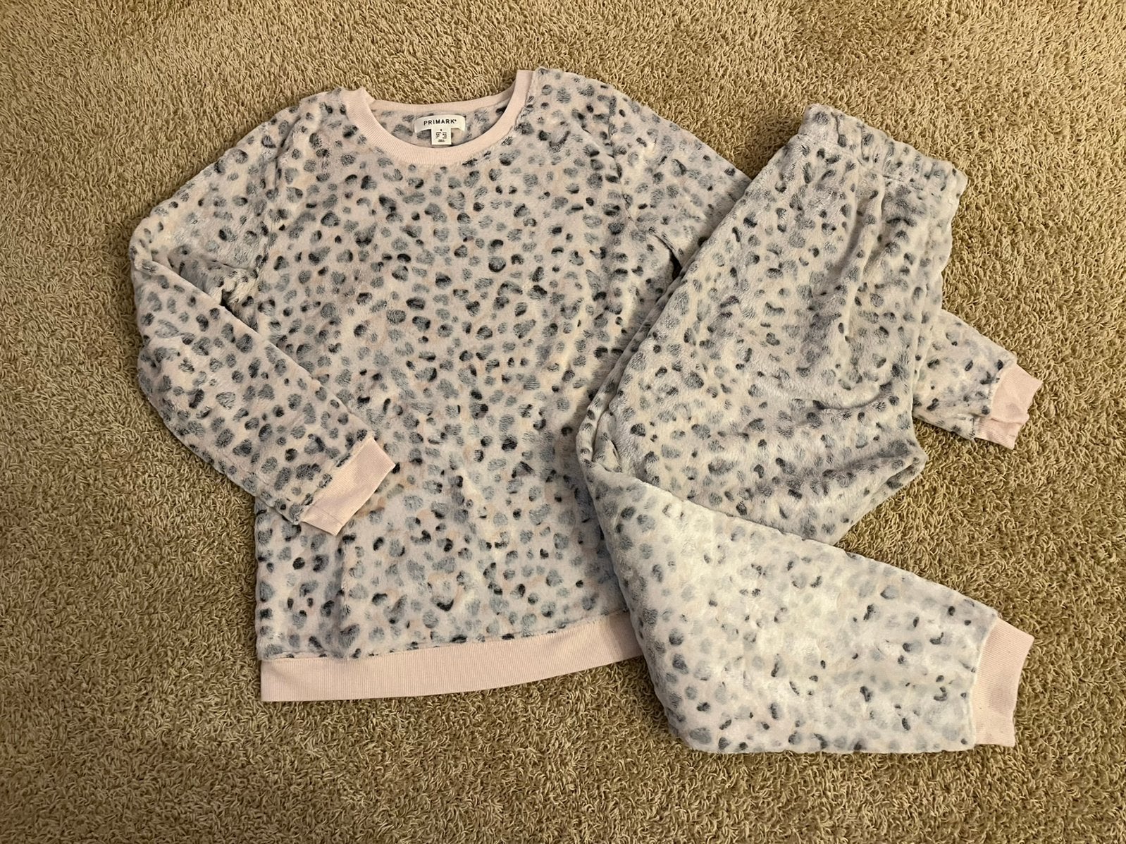 Primark zachte pyama roze mt. S, Ophalen of Verzenden, Zo goed als nieuw, Maat 36 (S)