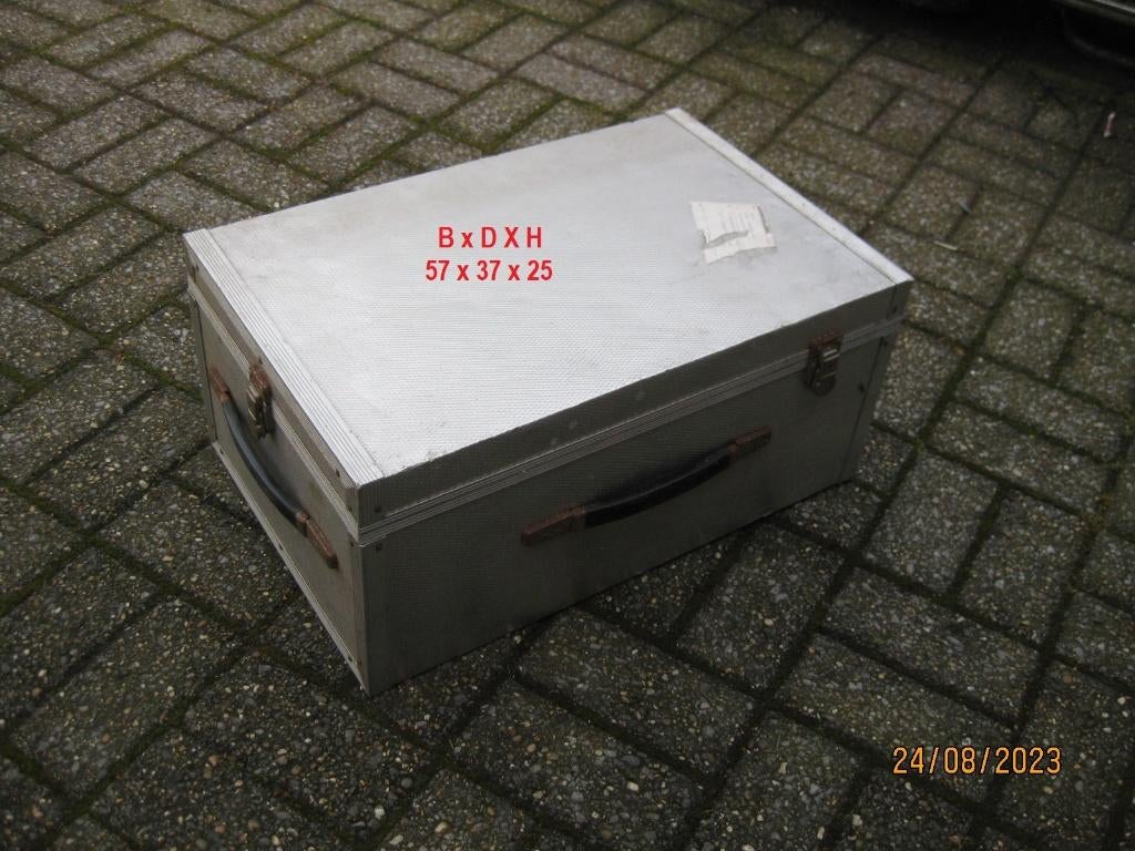 Aluminium transsport koffer, Ophalen, Gebruikt, Minder dan 50 cm, Minder dan 35 cm