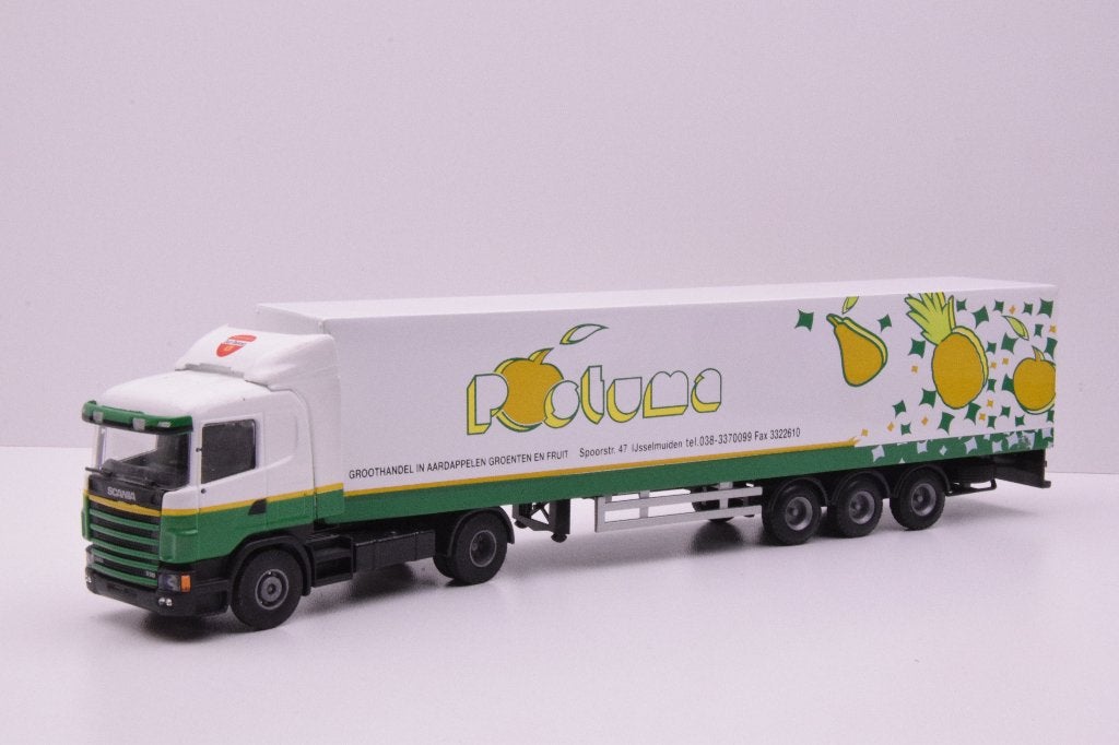 Scania 124   '' Posthuma ijsselmuiden ''  Lion Car, Ophalen of Verzenden, Zo goed als nieuw, Bus of Vrachtwagen, Lion Toys