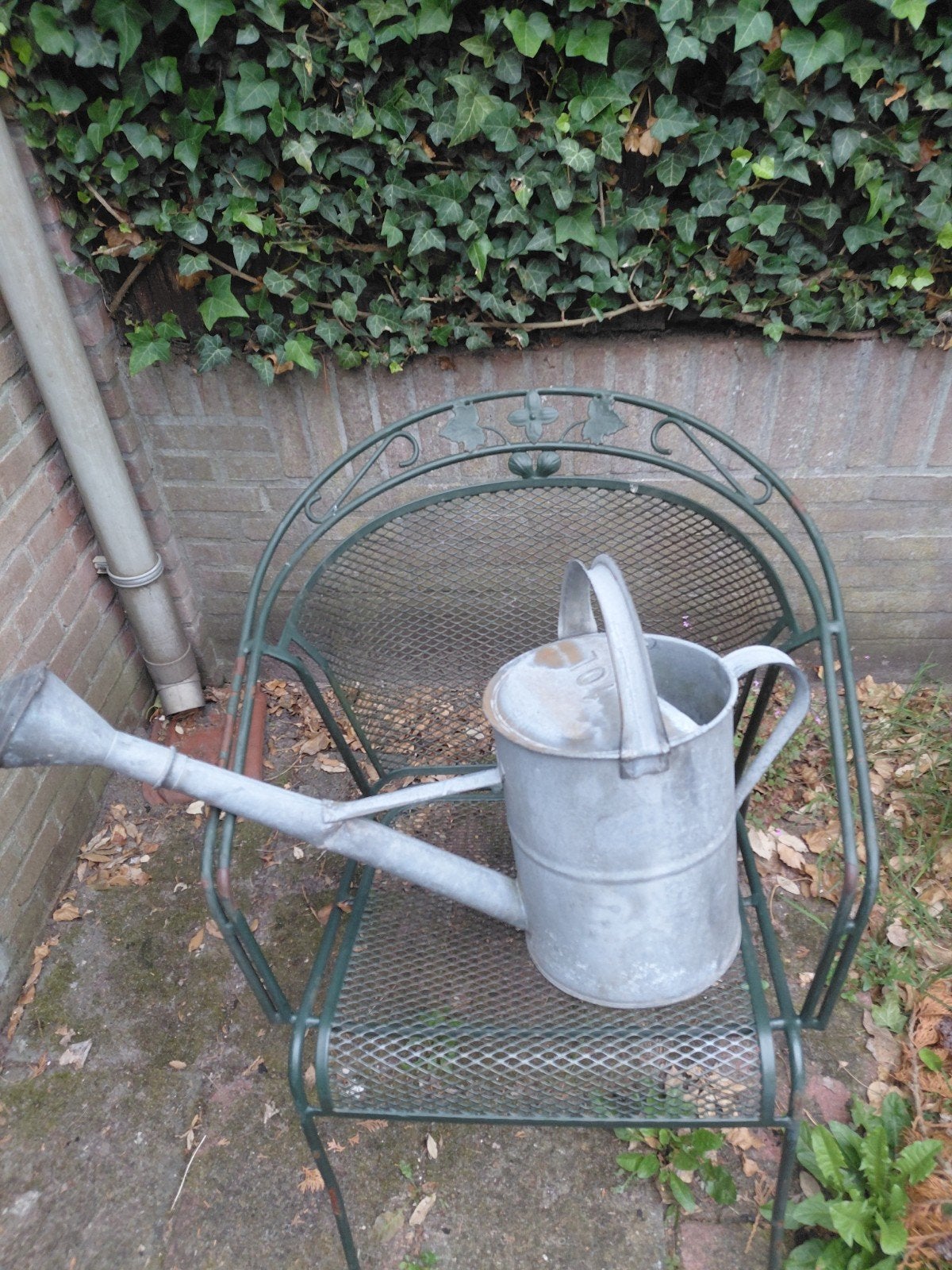 Vintage Zinken Gieter 10L -  Functioneel lekdicht., Ophalen of Verzenden, Gebruikt, Metaal