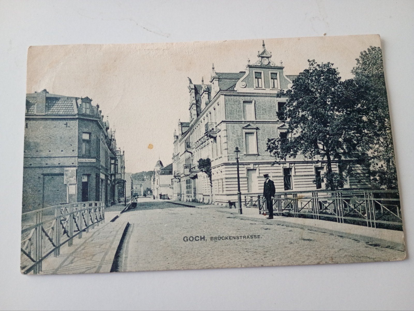 Duitsland Goch bij Kleef Brückenstrasse 1907, Ophalen of Verzenden, Voor 1920, Gelopen, Duitsland