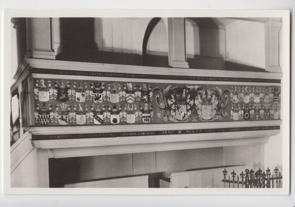 Midwolde Wapenschilden in de kerk, ANNO MDCLX B87, Verzenden, 1920 tot 1940, Ongelopen, Groningen