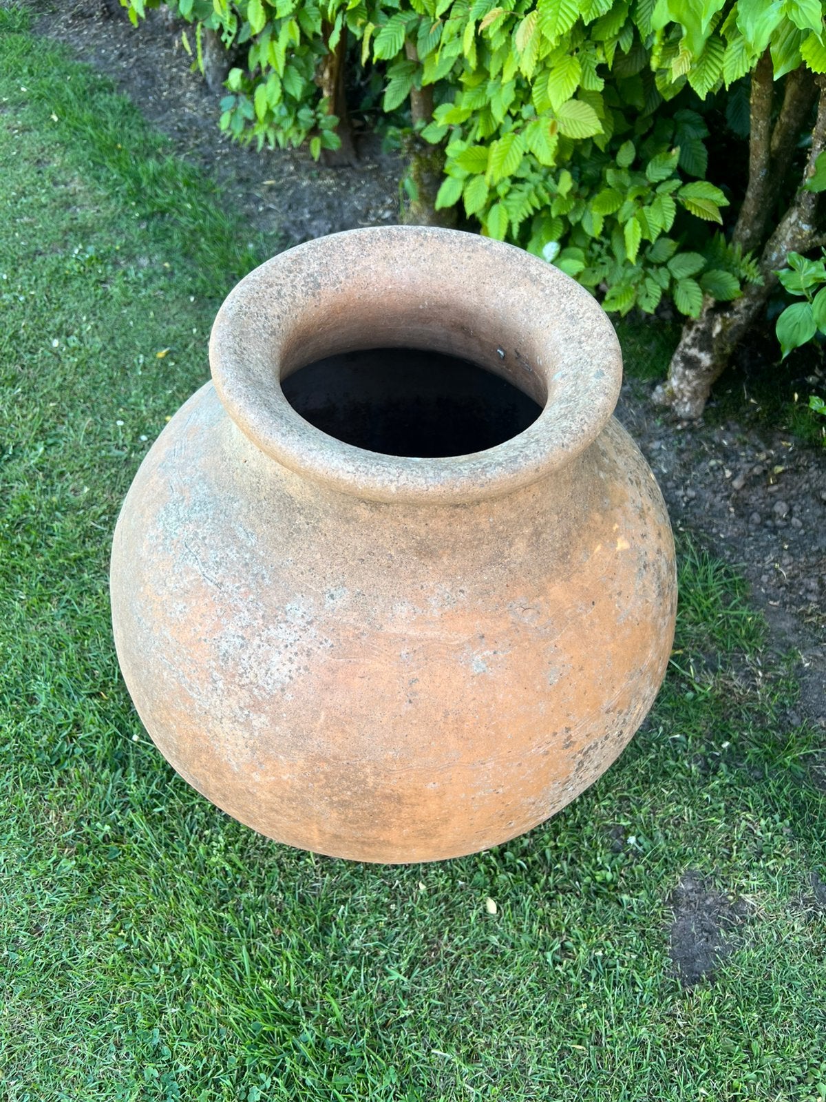 Grote Authentieke Stenen Terracotta Waterkruik Amphoor Vaas, Ophalen, Gebruikt