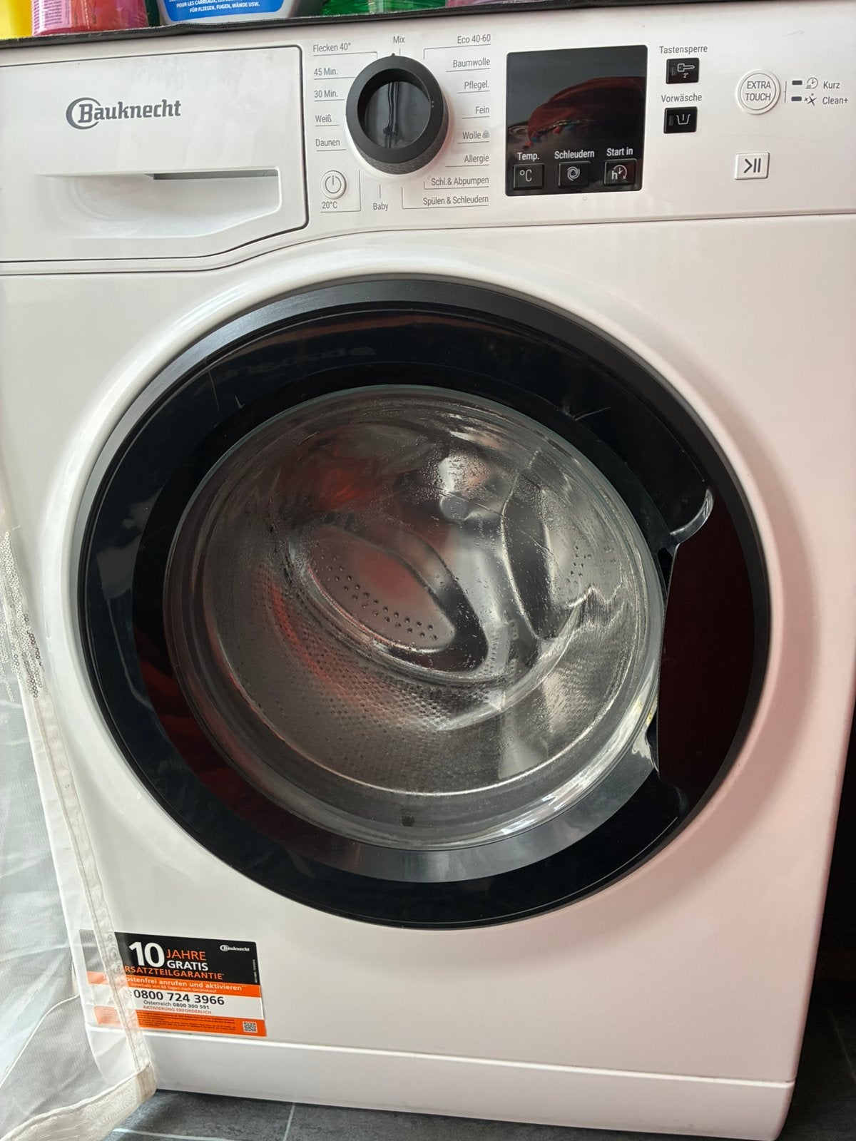 Bauknecht super eco 945 wasmachine, Ophalen, Zo goed als nieuw, 1200 tot 1600 toeren, 85 tot 90 cm
