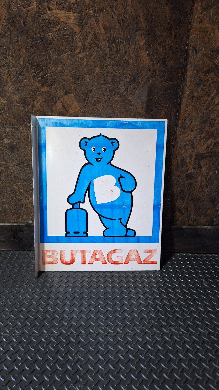 Vintage Butagaz Reclamebord - Decoratief en Uniek, Ophalen of Verzenden