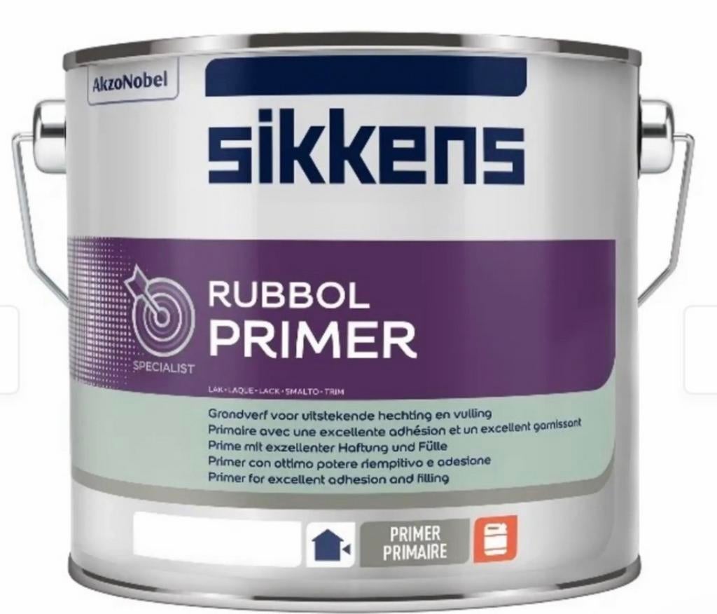 Sikkens Rubbol Primer Ral 7016 Grijs 2.5L Buiten A-klasse, Verzenden, Nieuw, Grijs, Lak