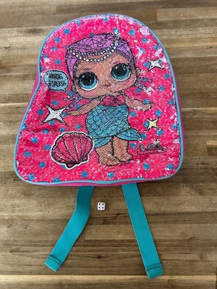 L.O.L. Surprise pailletten rugzak 30x27cm, Ophalen of Verzenden, Zo goed als nieuw, L.O.L. Surprise