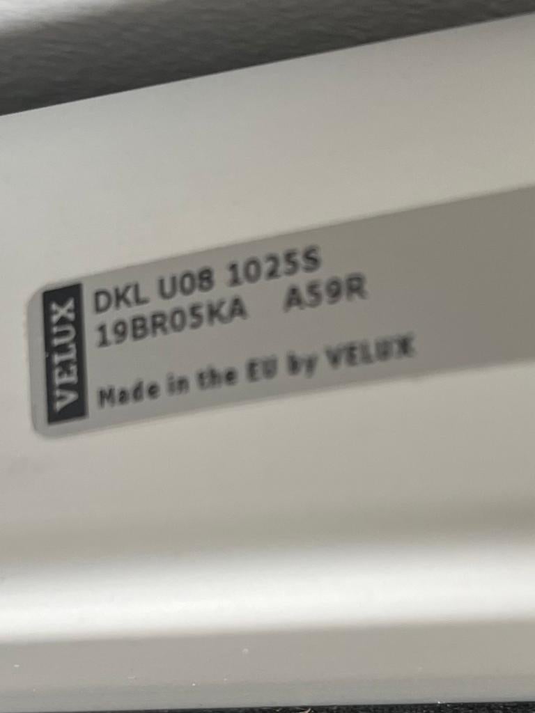 Velux verduisterings gordijn DKL U08, Ophalen, Zo goed als nieuw, Wit, Gordijn