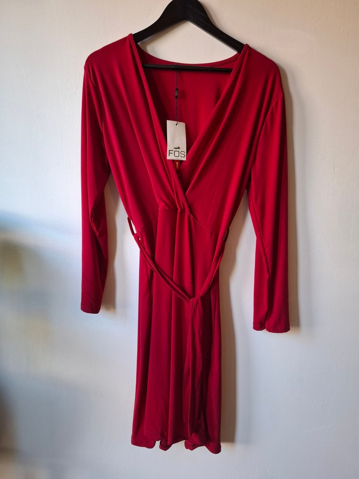 Fos Amsterdam Rode Jurk - Maat XL/42, Kleding | Dames, Fos Amsterdam, Maat 46/48 (XL) of groter, Nieuw, Ophalen of Verzenden