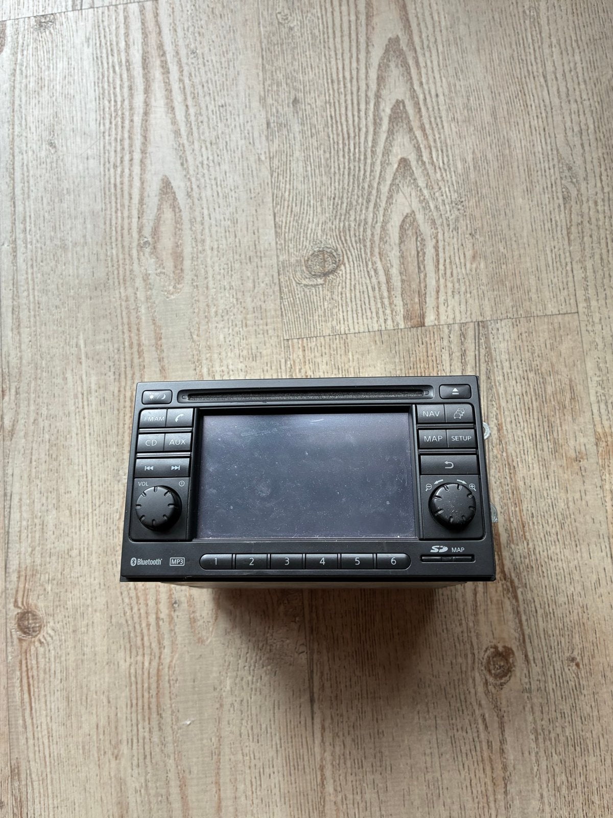 Nissan qashqai Radio Navigatie Systeem met Dashboard Frame, Ophalen, Gebruikt