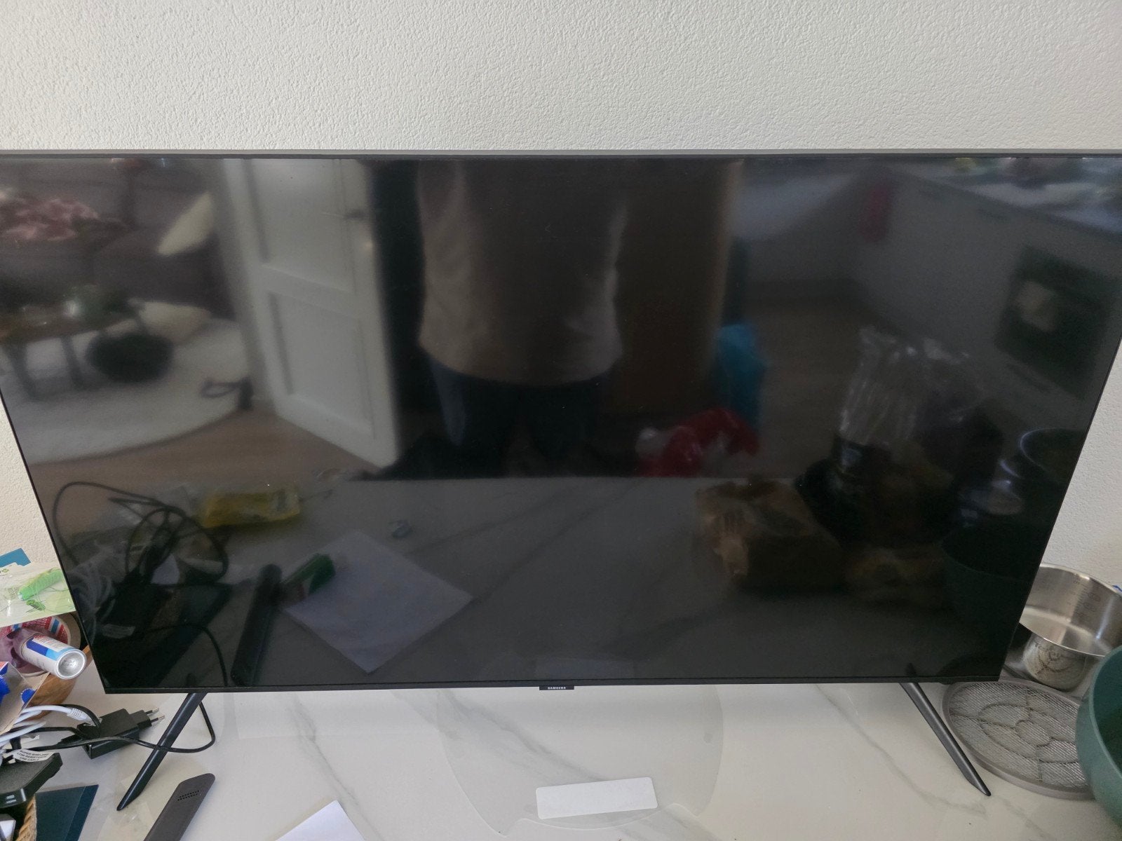 samsung tv ue50tu8000wxxn met ophangbuigel en rijden tvstand, Ophalen, 100 cm of meer, 50 Hz, Samsung