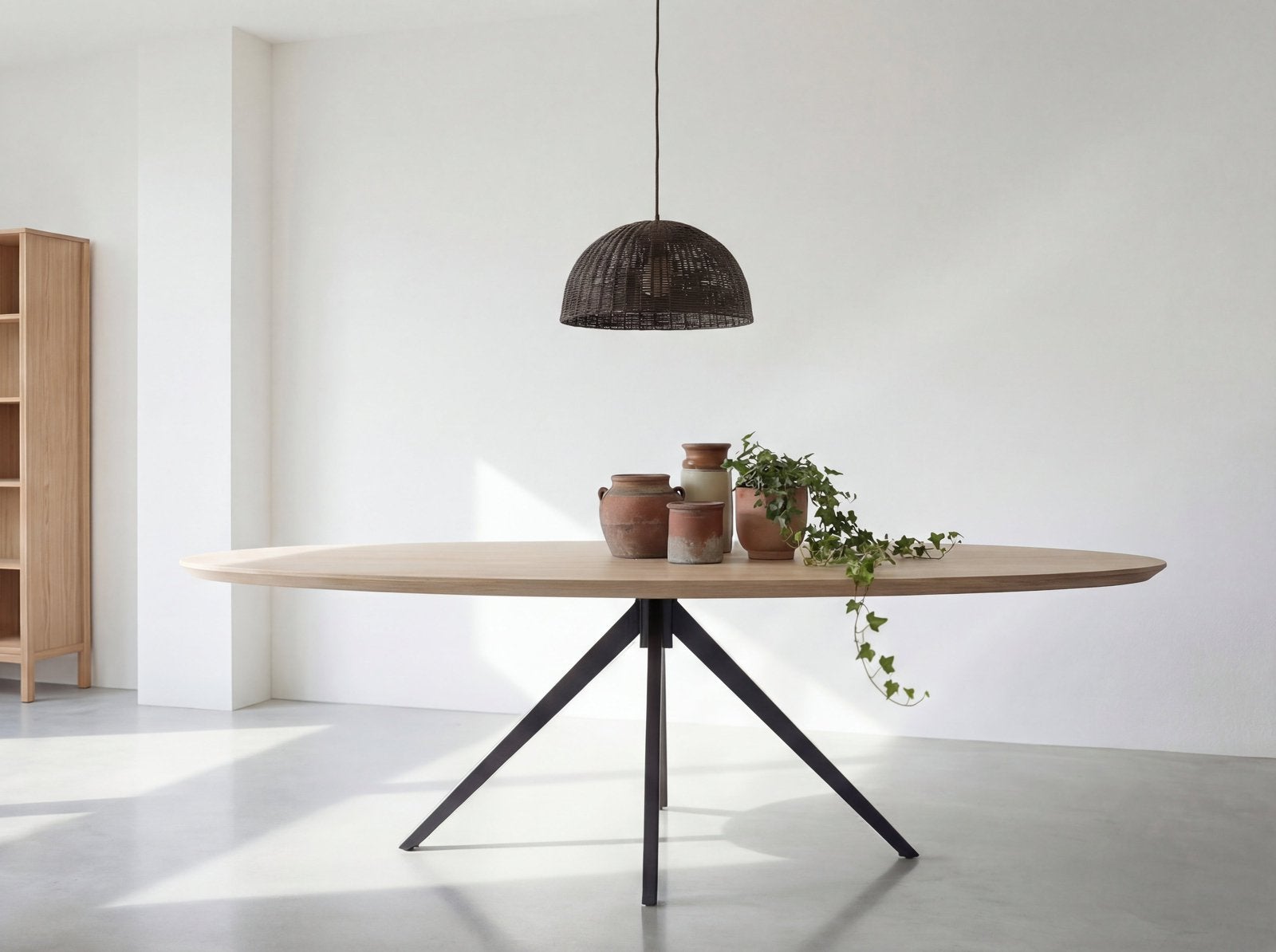 Eiken ovale eettafel Soren 40mm massief eiken tafel ovaal, Huis en Inrichting, Tafels | Eettafels, Nieuw, Ophalen of Verzenden