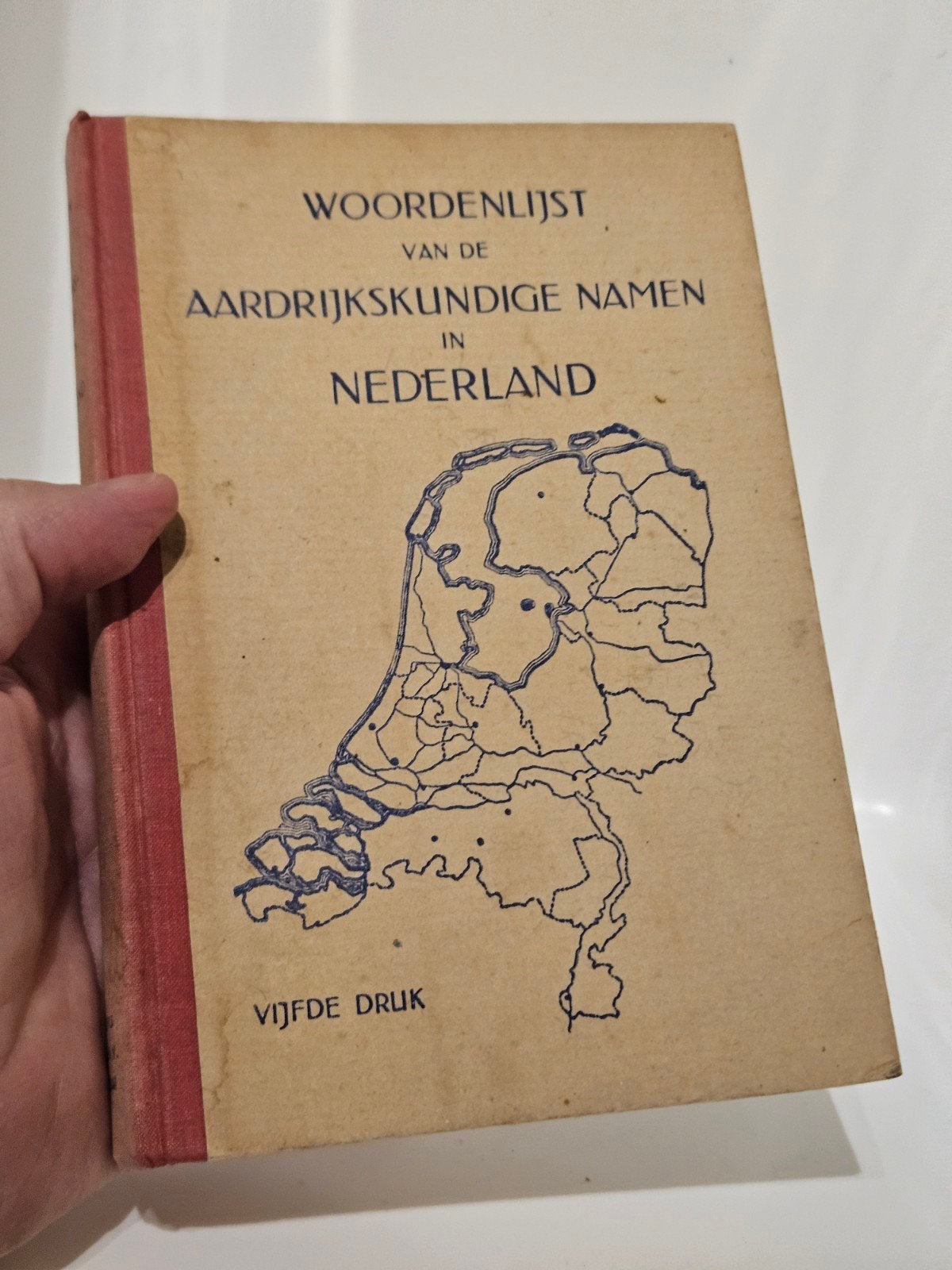 Antiek boek Woordenlijst aardrijkskundige namen in Nederland, Verzenden, Gelezen