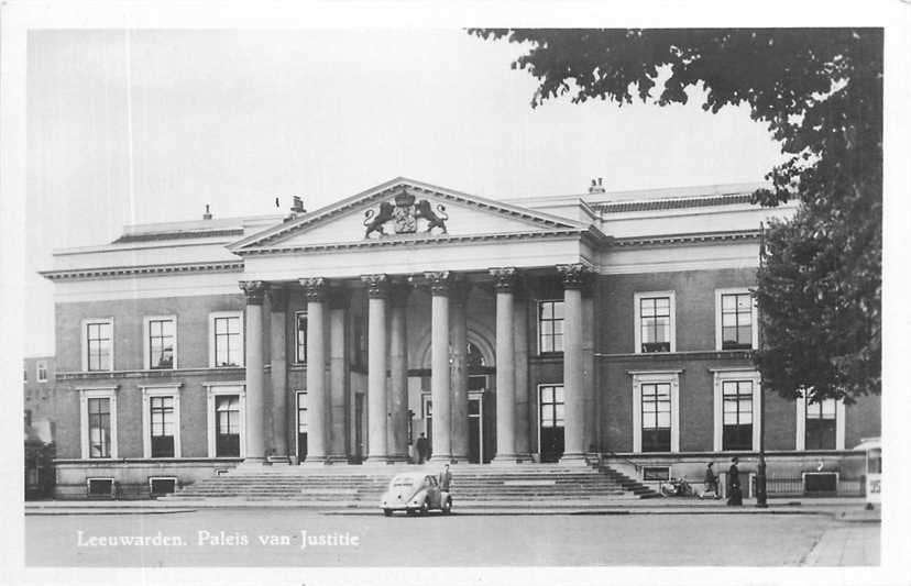 380-764-001 Leeuwarden  Paleis van Justitie, Verzamelen, Verzenden, Voor 1920, Friesland