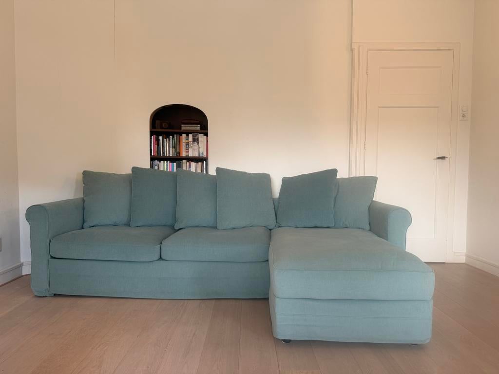 IKEA slaapbank, Huis en Inrichting, Slaapkamer | Slaapbanken, Blauw, Tweepersoons, Ophalen of Verzenden, Zo goed als nieuw