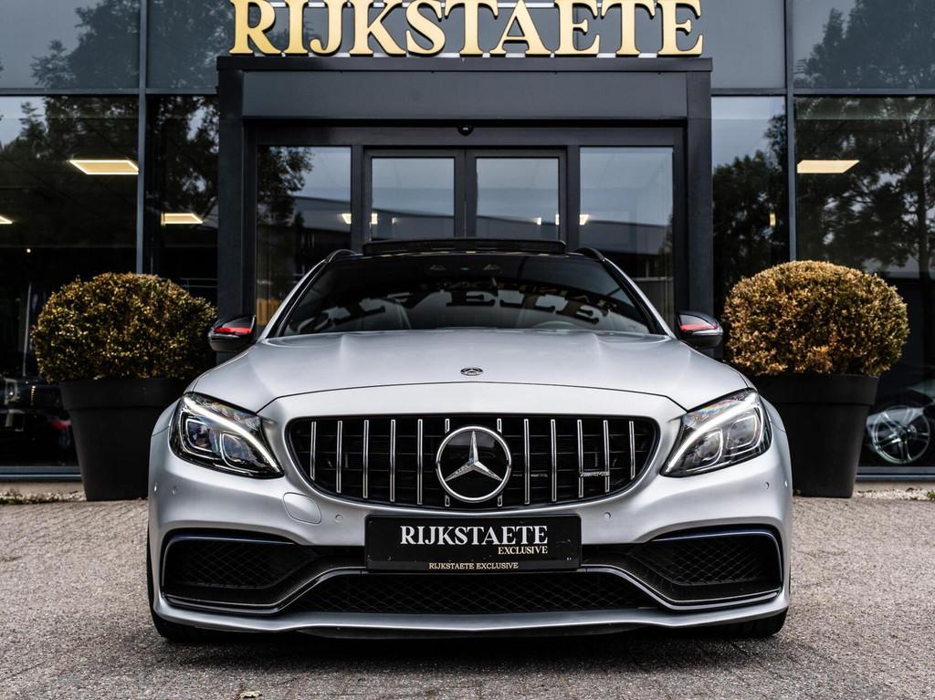 Mercedes C-klasse Estate AMG C63 S Edition 1|PANO|KERAMISCH, Automaat, Achterwielaandrijving, Gebruikt, Adaptive Cruise Control