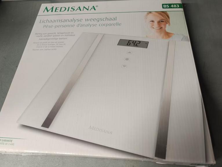 Medisana bs 483 vet weegschaal nieuw, 1 tot 500 gram, Nieuw, 100 kg of meer, Ophalen of Verzenden