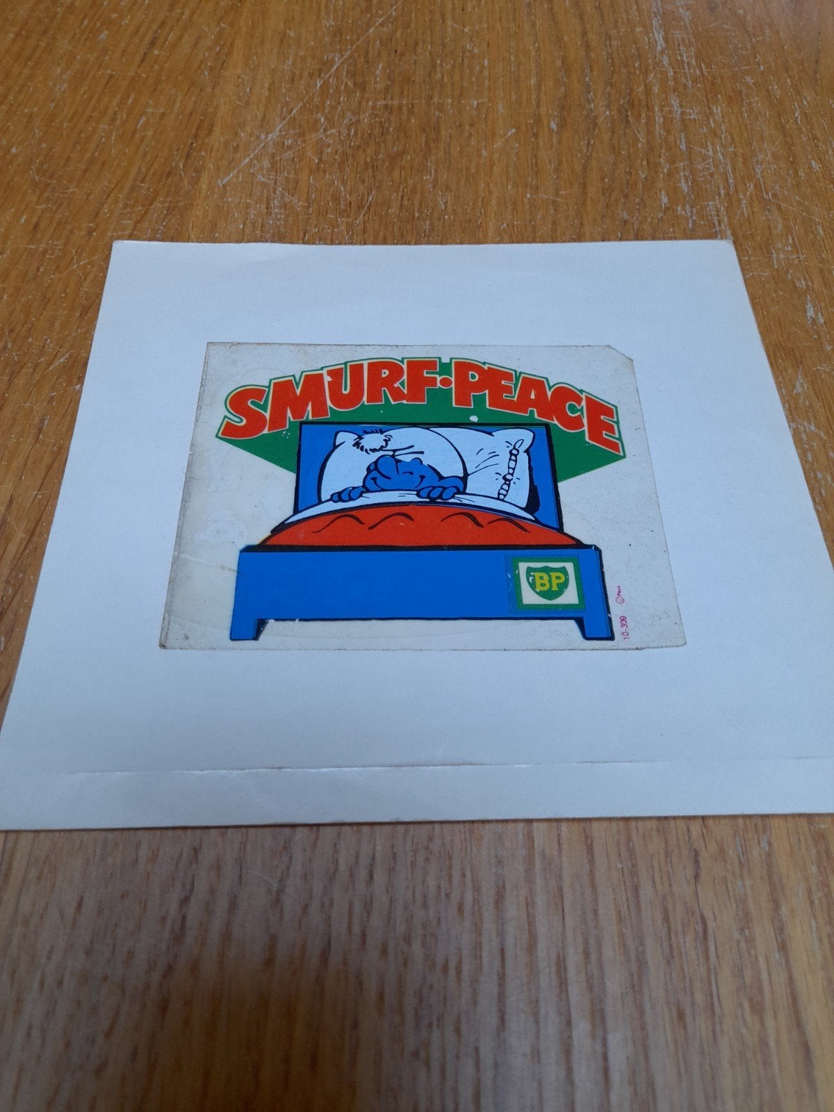 smurfen collectors item sticker, Ophalen, Gebruikt, Bedrijf of Vereniging